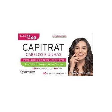 Imagem de Capitrat Cabelos e Unhas Com 60Caps-  Kley Hertz