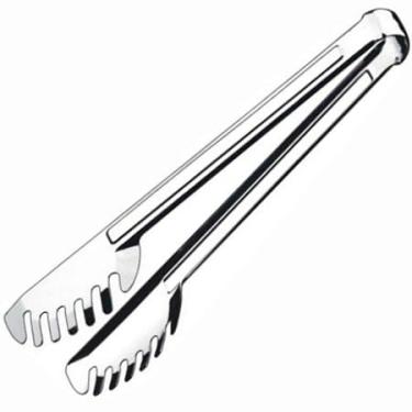 Imagem de Pegador De Alimento 24CM Aço Inoxidável Cozinha Salada Churrasco Inox Utensílio Massas Macarrão
