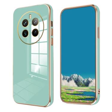 Imagem de Anlalish Compatível com Honor Magic 7 Pro, capa de silicone à prova de choque, para Honor Magic 7 Pro, capa de proteção fofa com revestimento fino (verde)