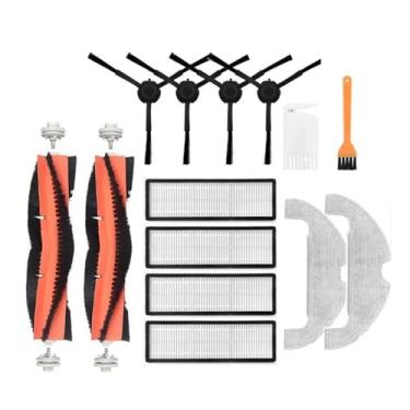 Imagem de Detachable Main Brush Hepa Filter Side Brush Mop Cloth Compatible With Xiaomi Mi STYTJ05ZHM Robot Vacuum-Mop 2 Ultra Cleaner Spare Part(Light yellow)