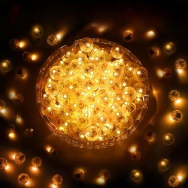 Imagem de 50pcs Mini Luzes de Balão Led Decoração de Festa de Aniversário，Decorações Essenciais para O Natal(Amarelo (50 Pcs))
