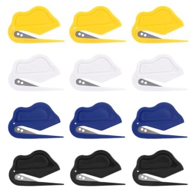 Imagem de 12 Peças Abridor de Cartas, 4 Cores Cortador de Envelopes com Lâmina Segurança Oculta Ferramenta Abridora Envelopes para Mulheres e Homens Escritório Casa Correio Estudante Uso