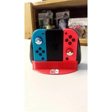 Imagem de Suporte Controle Nintendo Switch Joy-Con - De encaixe - 3DMIX, VERMELH