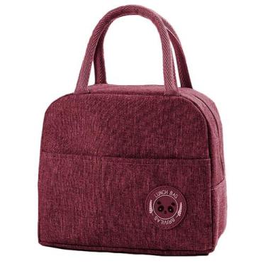 Imagem de Bolsa Colorida Fechamento em Ziper Trabalho Escolar Dia Dia Lanches e 