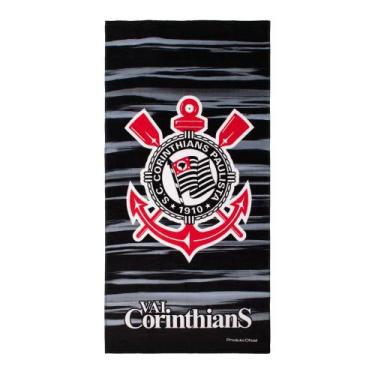 Imagem de Toalha De Banho Praia Time Aveludada Corinthians Oficial - Buettner
