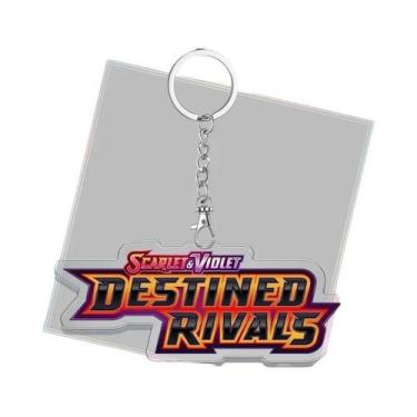 Imagem de Chaveiro Acrílico Com Logo Do Pokémon Scarlet E Violet, Pingente De Ca