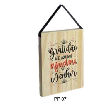 Imagem de Quadro Decorativo com Alça - pp07 - MDF 3MM - 21cm x 30cm - no-brand