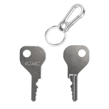 Imagem de 62462 Chaves de substituição de trava Magna para quintal, jardim, com chaveiro e travas de segurança para portão de piscina compatíveis com D&D MagnaLatch Série 2 (estilo antigo) e fechadura virada