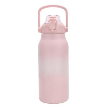 Imagem de Garrafa TéRmica | Grande Capacidade | Isolamento A VáCuo | Ideal Para Casa, Viagens E Trabalho(Rosa,1700ML)