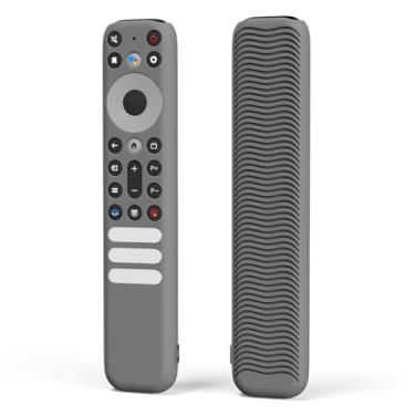 Imagem de Capa protetora preta para controle remoto de voz TCL RC813 FMB1 / RC902V FMR1 / RC923 2023 capa protetora de silicone compatível com controle remoto TCL Q6 Q7 QM8 S4 S3 Series Google TV Remote [leve