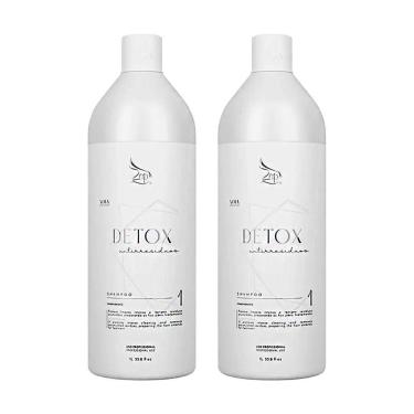 Imagem de Kit 2 Shampoo Anti-resíduos Detox Limpeza Profunda 1 Litro