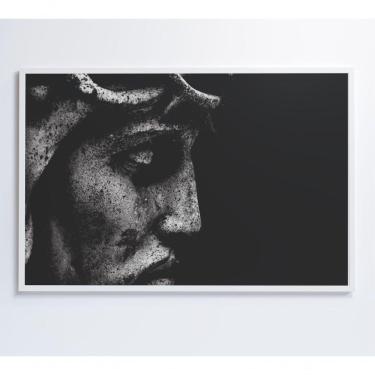 Imagem de Quadro Estatua Cristo 60x40 Cm Adesivo Fotográfico