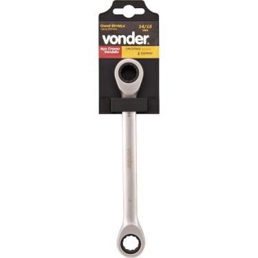 Imagem de Chave Estrela Com Catraca 12x13mm Cromo Vanádio - Vonder
