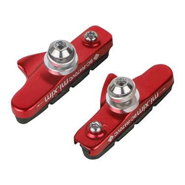 Imagem de Conjunto de sapata de freio de estrada tipo gaveta de liga de alumínio de alta resistência para bicicleta de 55 mm, borracha para todos os climas, melhor desempenho de frenagem e pastilhas de freio