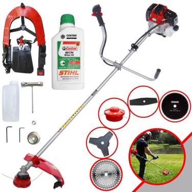 Imagem de Roçadeira Rt43l Toyama Carretel + 4 Lâminas + Óleo Stihl 2t