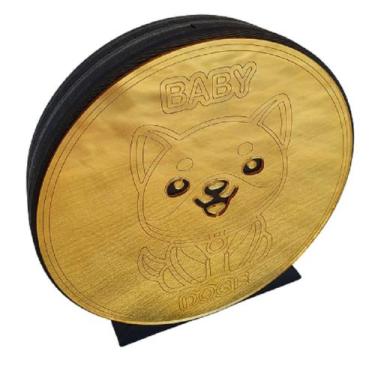 Imagem de Criptomoeda 3d Baby Doge Decorativa 16cm - By Hands