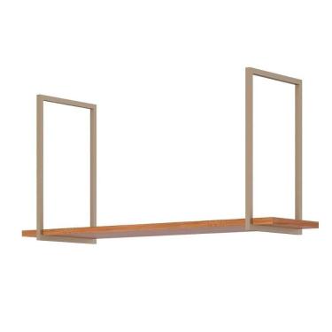 Imagem de Prateleira De Cozinha Suspensa Estela 125cm Cinamomo - Mgm