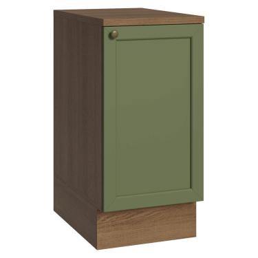 Imagem de Balcão De Cozinha 40 Cm 1 Porta Rustic/verde Vik Madesa Rustic/verde