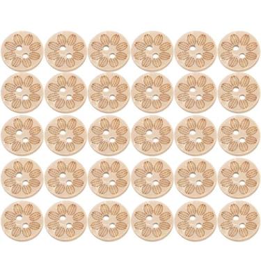 Imagem de 13mm 4 furos botões redondos ferramentas de costura acessórios artesanato artesanal diy botões de madeira para roupas suéter mochila chapéu camisa têxtil para casa 100 peças bolsa (13MM)