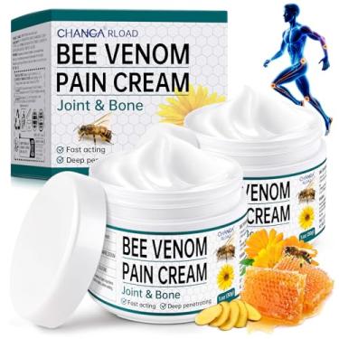 Imagem de Creme de veneno de abelha da Nova Zelândia para parte do corpo, 2 peças de creme para juntas de veneno de abelha especialmente selecionado, projetado para cuidados diários das costas, pescoço, mãos e