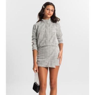 Imagem de Shorts Saia Juvenil Minty Em Tweed Feminina-Feminino