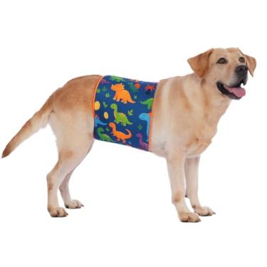 Imagem de LovinPet Colete de ansiedade para cães, envoltório de barriga calmante para cães, casaco de ansiedade ajustável, capa abdominal anti-lamber, envoltório de pressão e alternativa de cone, ajuda durante
