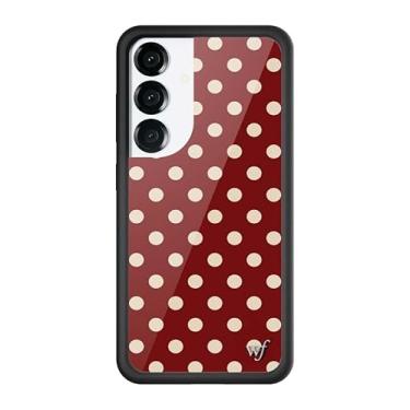 Imagem de Wildflower Capas - Compatível com Samsung Galaxy S25 | Amortecedor preto protetor, certificado de teste de queda de 1,2 m, pequenas empresas de propriedade feminina | Pontos clássicos manchados na