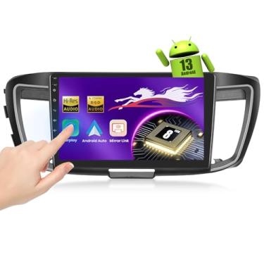 Imagem de Carplay estéreo automotivo sem fio para Honda Accord 9th 2.0L (2013-2015) com tela sensível ao toque de 10,1 polegadas, [Qualcomm 8-core 4+64GB] Android 13 rádio de carro Android Auto BT5.1/DSP/áudio