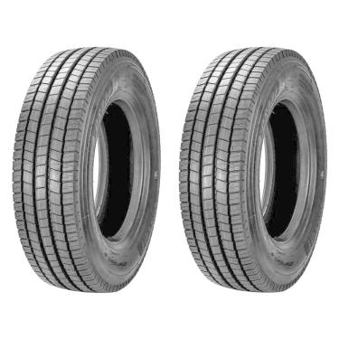 Imagem de Kit 2 Pneus 215/75R17.5 Liso 18 Lonas 135/133J Ecoplus C2 Xbri
