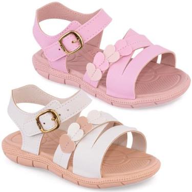 Imagem de Sandália Klin Papete Menina Tic Tac Infantil Moda Original, Rosa, 23