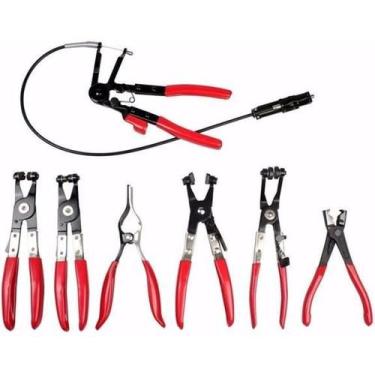 Imagem de Alicate Para Abraçadeiras Das Mangueiras De Água Kit 7 Peças - Dm Ferr