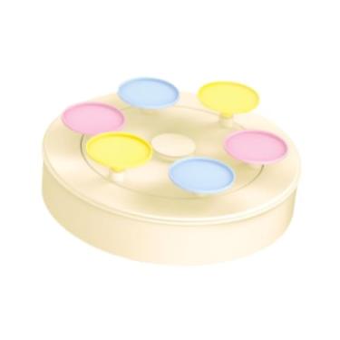 Imagem de YWJLQH Suporte giratório para cupcakes em formato de carrossel, ideal para exibir cupcakes e sushis em festas de fim de ano, 1 Nível com Música