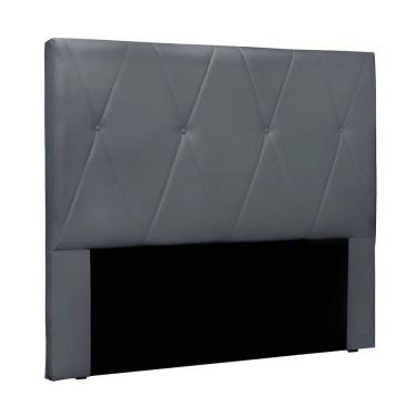 Imagem de Cabeceira Cama Box Casal 140 Cm Aquilla Veludo S04 - D'rossi Cor Cinza