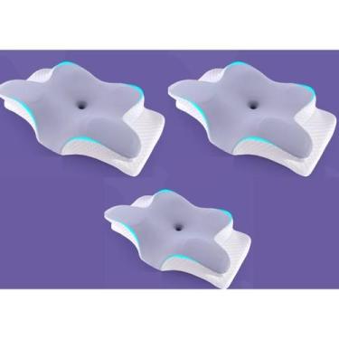 Imagem de Travesseiro ortopédico borboleta cervical para combate a dores na colu