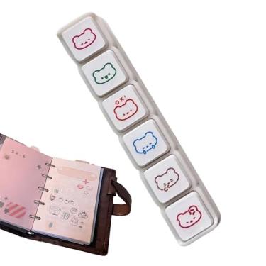 Imagem de Carimbos para diário | Desenhos animados portáteis reutilizáveis - Carimbos de artesanato de scrapbook - para embrulhar arte em , estudantes, professores, meninas, adolescentes