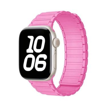 Imagem de Pulseira Magnética De Silicone Para Apple Watch 44mm 40mm 49mm 45mm 41