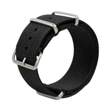 Imagem de Pulseira De Relógio De Nylon Marrom Verde Preto Militar Esportiva Casu