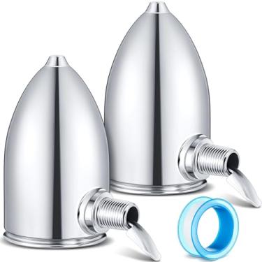 Imagem de Gisafai Pacote com 2 unidades, radiador a vapor, regulador de calor, válvula tipo flutuante, montagem angular, 1/8 pol. NPT válvula de ar do radiador a vapor NPT