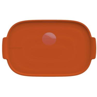Imagem de Bandeja Refratária Retangular 32 cm Laranja Germer Porcelanas