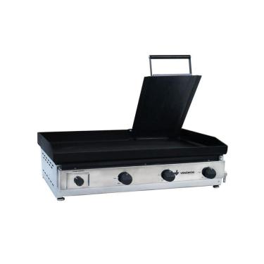 Imagem de Chapa Bifeteira Lanche A Gás Inox 80 Cm C/ Prensa C80p - Venâncio