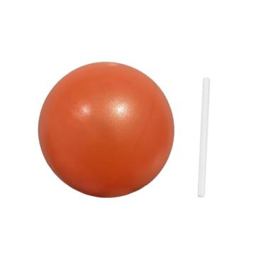 Imagem de Bola de pilates pequena bola de exercício bola central bola de para ginástica de alongamento, laranja