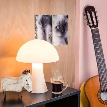 Imagem de Luminária LED "Mushroom Clássico" | Abajur de Mesa Retrô Aconchegante