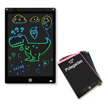 Imagem de Lousa Mágica LCD Tablet de Escrita e Desenho com Cores e Tamanhos Especiais – Educativos e Divertidos (Preto, 8,5 polegadas)