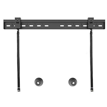 Imagem de FAFACAI Suporte de TV de parede fino fixo de parede com cantos anti-queda e ganchos duplos, serve na maioria das TVs de tela plana de 26-80 polegadas (tamanho: médio) (L)