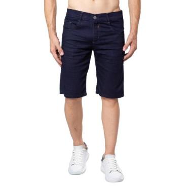 Imagem de Bermuda Jeans Com Lycra Elastano Lavagem Escura - TITAN PREMIUM, Jeans