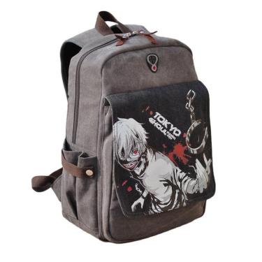 Imagem de Mochila escolar infantil Tokyos Ghouls 20-35L de algodão e poliéster