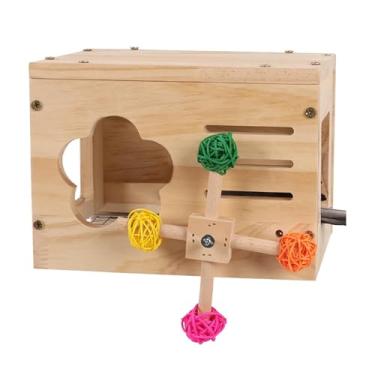 Imagem de Whtkoph Casinha para Pássaros Engaiolados, Caixa de Reprodução, Esconderijo, para Periquitos, Cacatuas E Calopsitas.