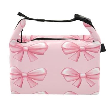 Imagem de STAYTOP Linda gravata borboleta (2) lancheira com fivela de alça, lancheira isolada para meninos e meninas, lancheira térmica para trabalho escolar