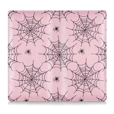 Imagem de Burbuja Suporte para registro de carro e seguro, caixa de luvas de couro rosa para veículos, organizador de documentos, carteira e acessórios