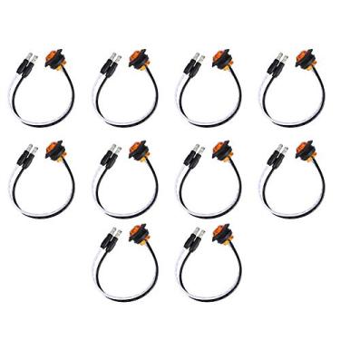 Imagem de Yosoo Health Gear 10 Pces 3/4in Conduziu a Luz de Marcador Lateral, Luzes do Reboque da Lâmpada do Afastamento Com Terminal Dc, para o Iate do Reboque do Caminhão do Carro Fora do Veículo de (Âmbar)